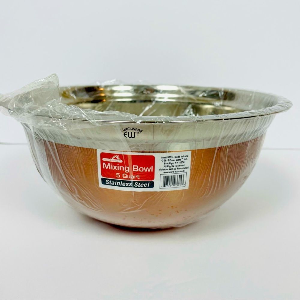 Stainless Steel 5 Quart Mixing Bowl
